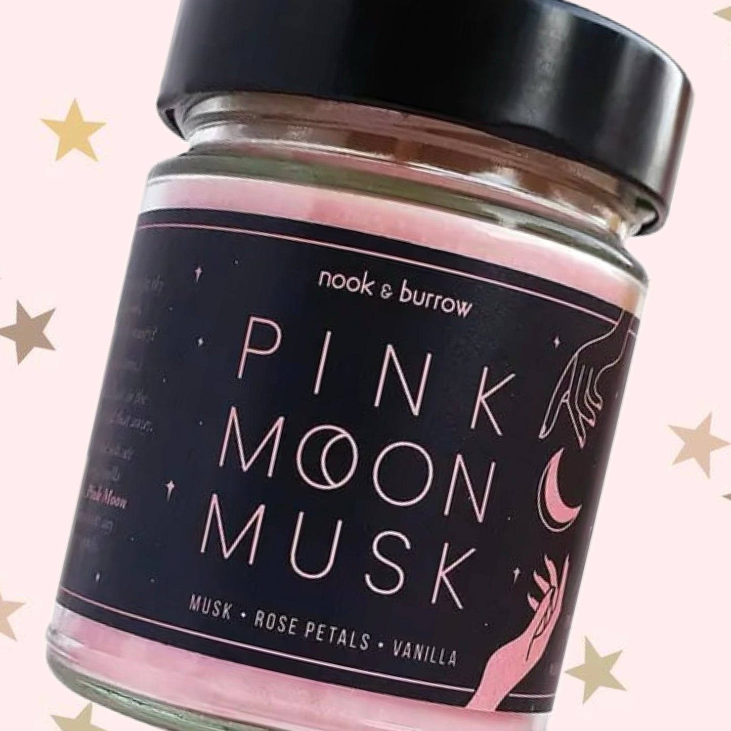 NOOK & BURROW- "Pink Moon Musk"- Candle