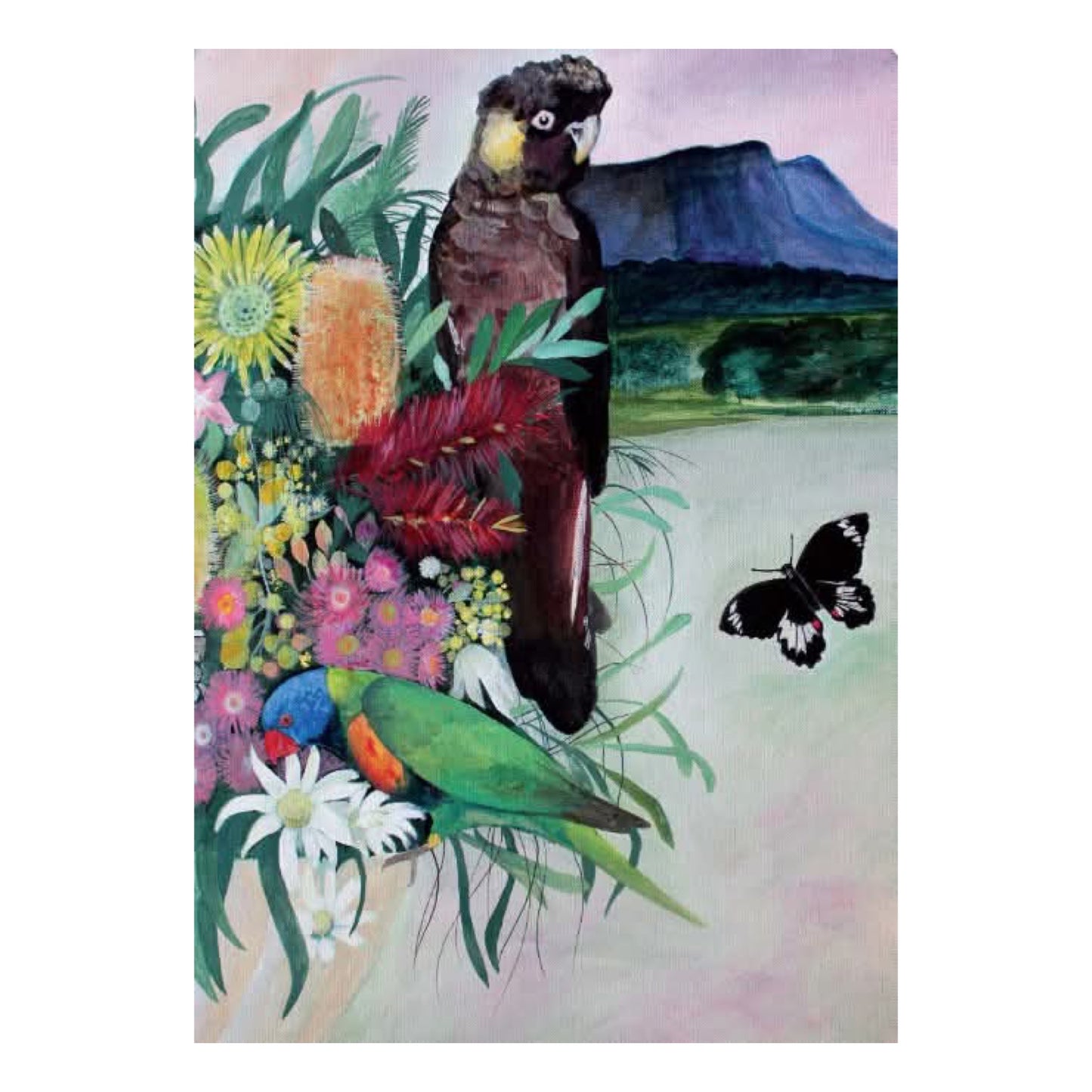 NUOVO - "Native Bouquet & Wings" by Daniela Glassop- GREETING CARD