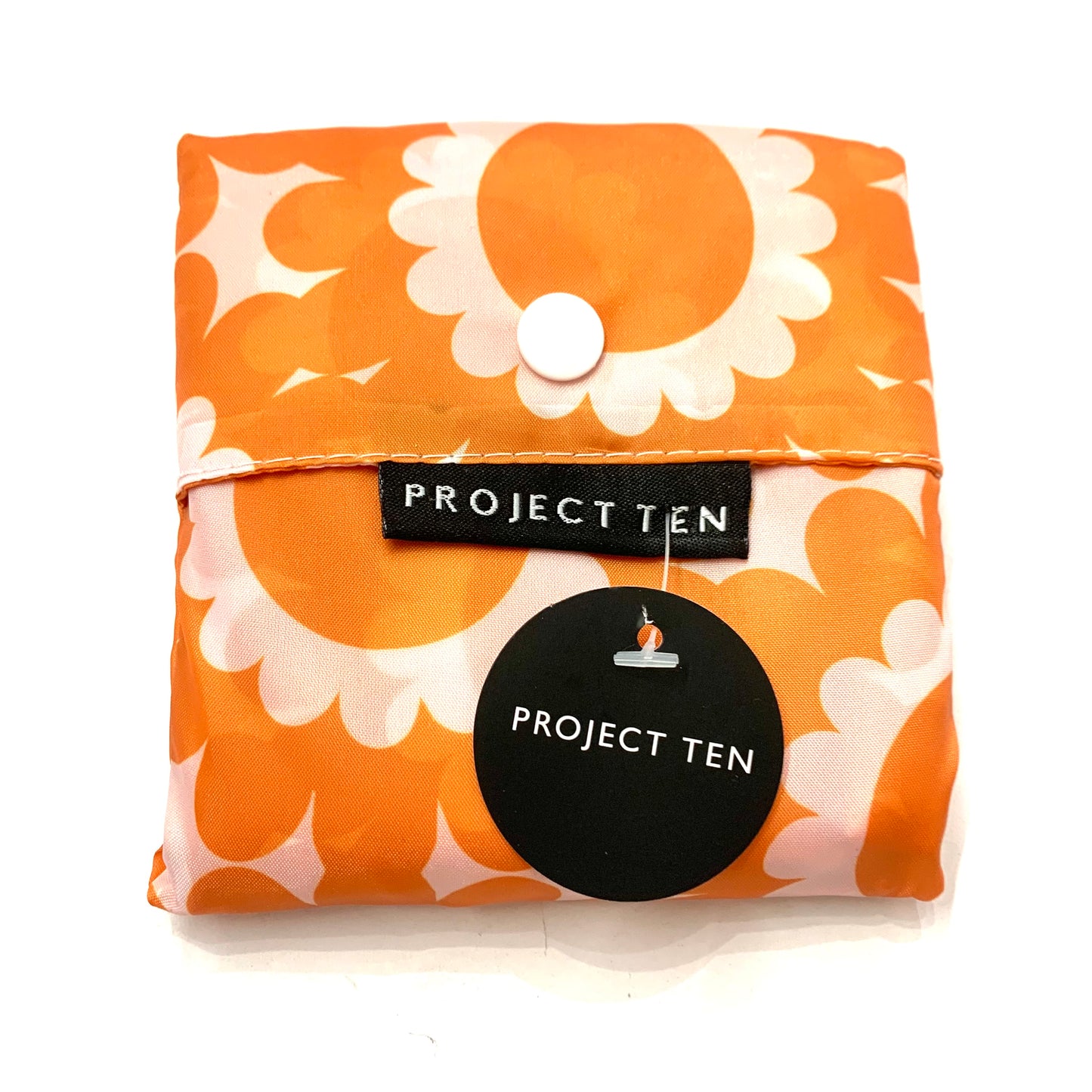 PROJECT TEN - "Pocket Shopper"- "Geo Floral" Folding Shopper Bag