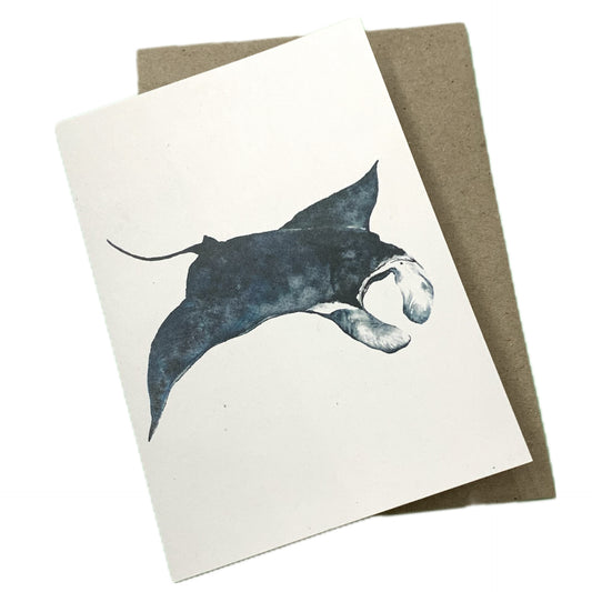Shanna Trees Creations- Manta Ray- Regular Greeting Card