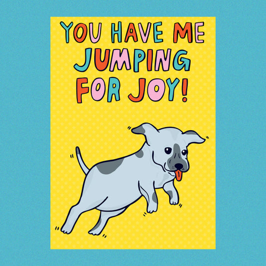 ABLE & GAME- Jumping for Joy - Blank Greeting Cards