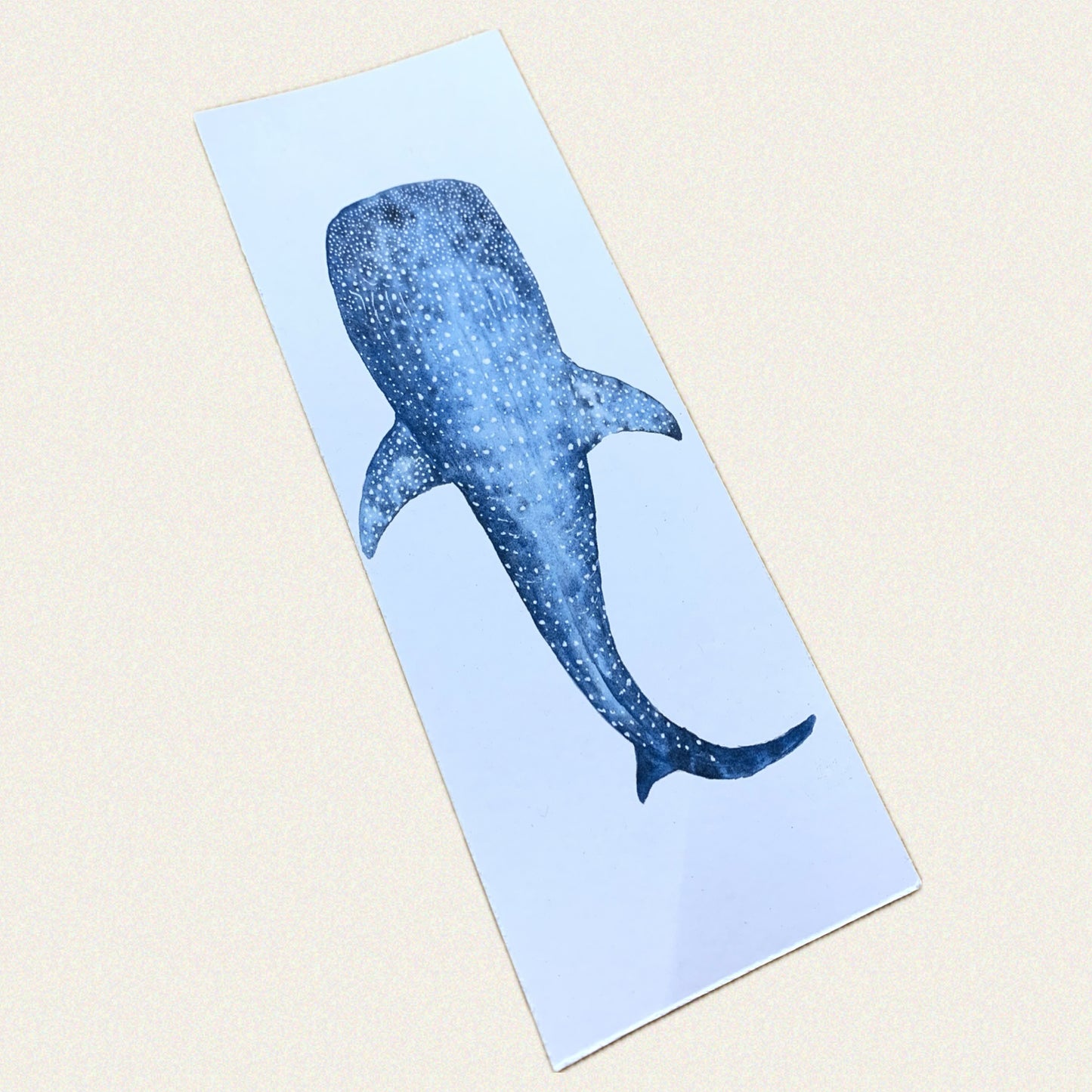 Shanna Trees Creations- "Whale Shark" Bookmark- White Paper
