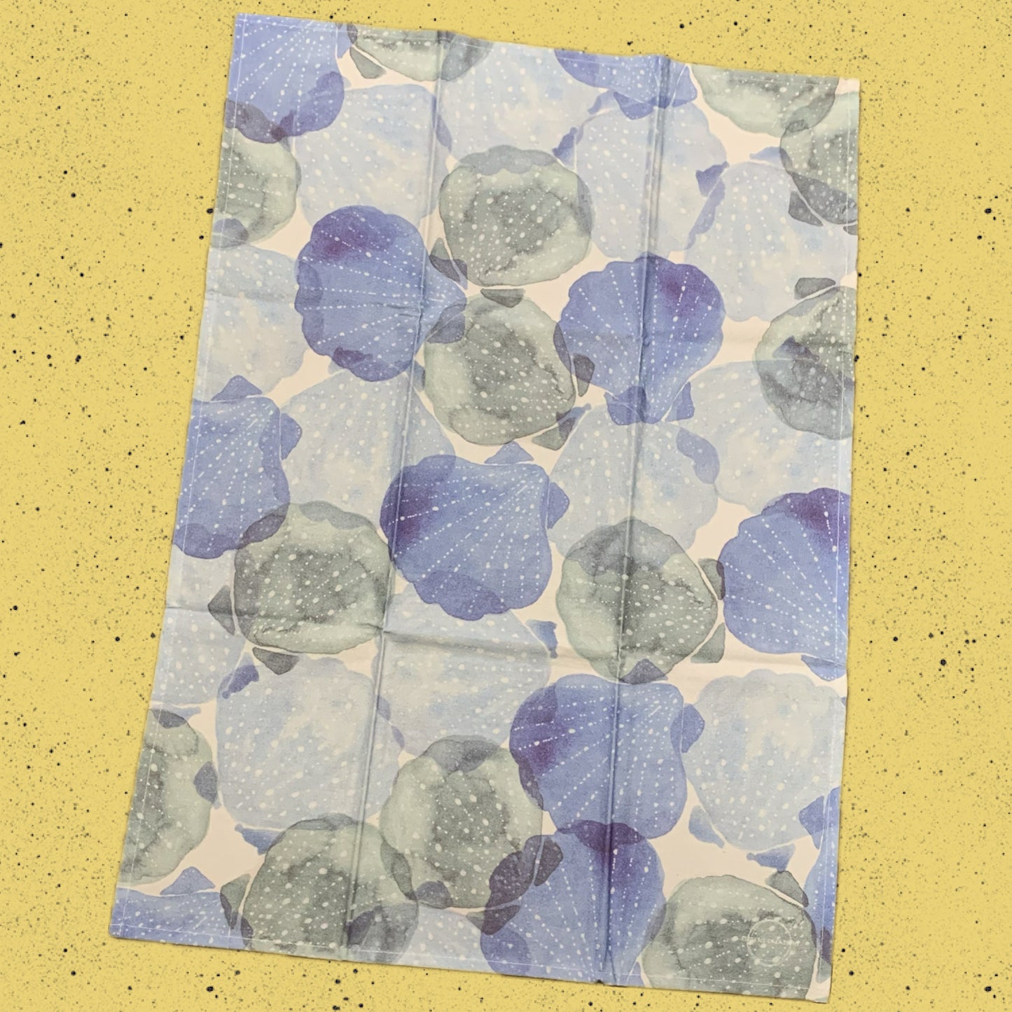 ESZTER'S CREATIONS - "Watercolour Shells"- Tea Towel