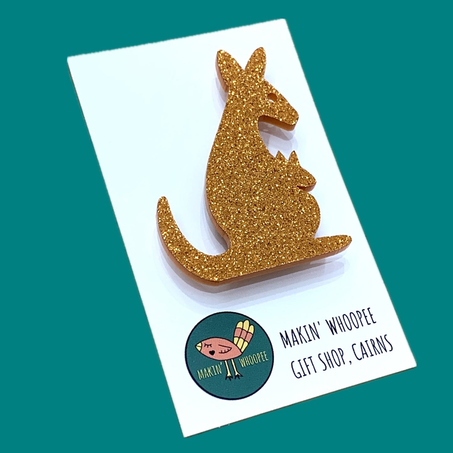 MAKIN' WHOOPEE - ORANGE KANGAROO- AUSSIE MAGNET