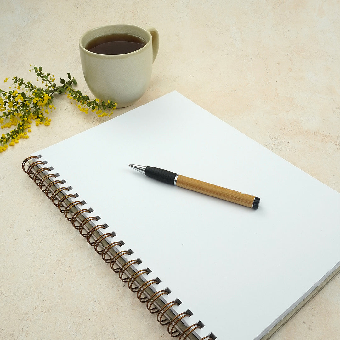 EARTH GREETINGS- A4 Blank Journal- Where Flowers Bloom Claire Ishino