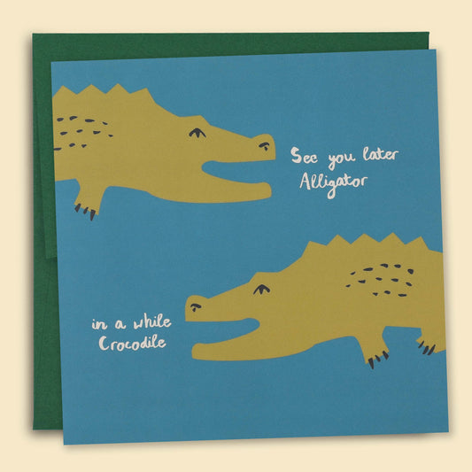 PAPERNEST - "Later Alligator" Farewell Card