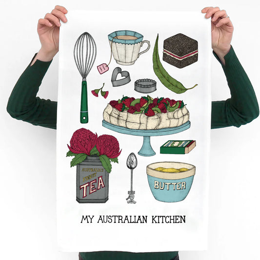 The Nonsense Maker- My Australian Kitchen- Artist Tea Towel