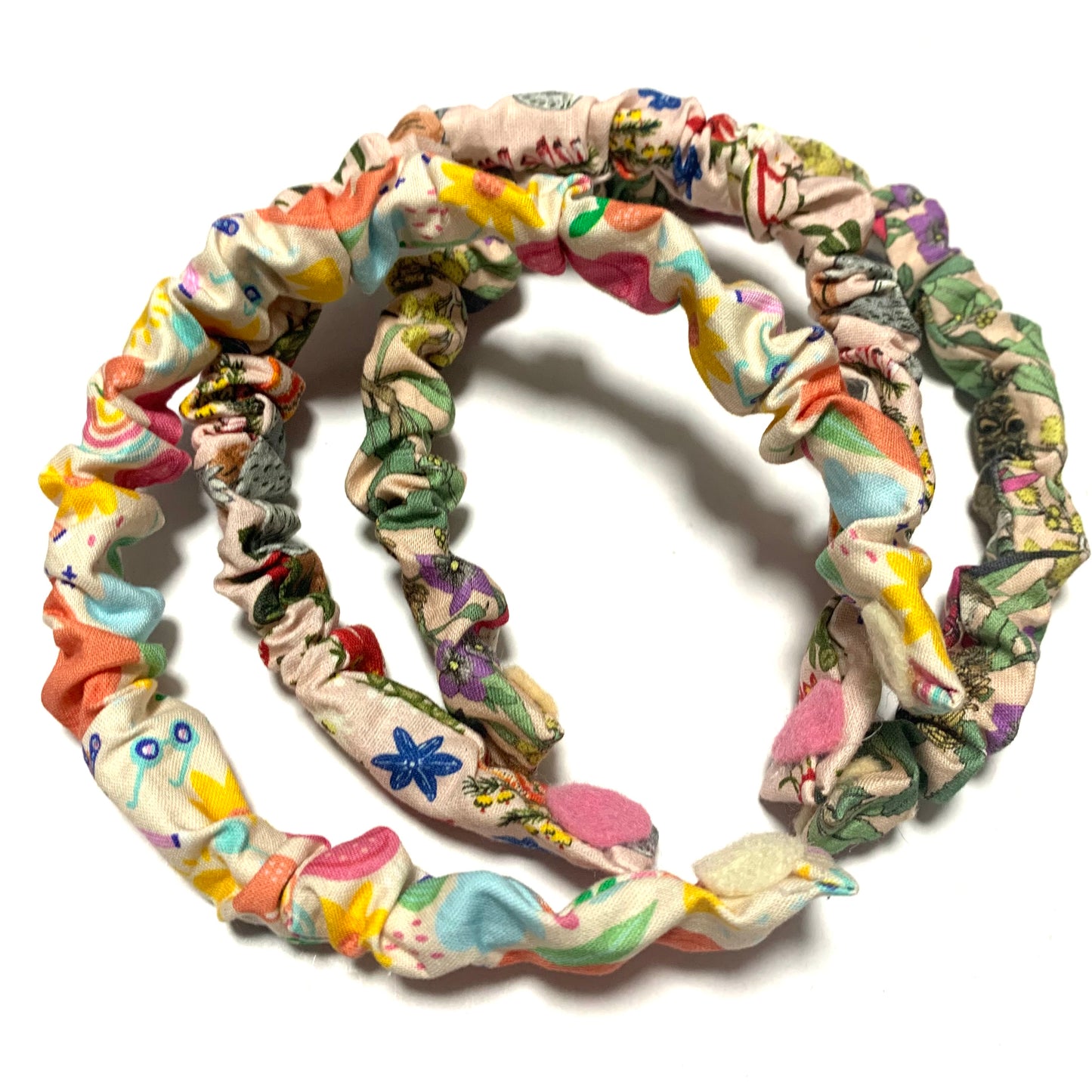 THIS BIRD HAS FLOWN -  "Aussie Flora & Fauna" - SMALL SCRUNCHIE HEADBANDS