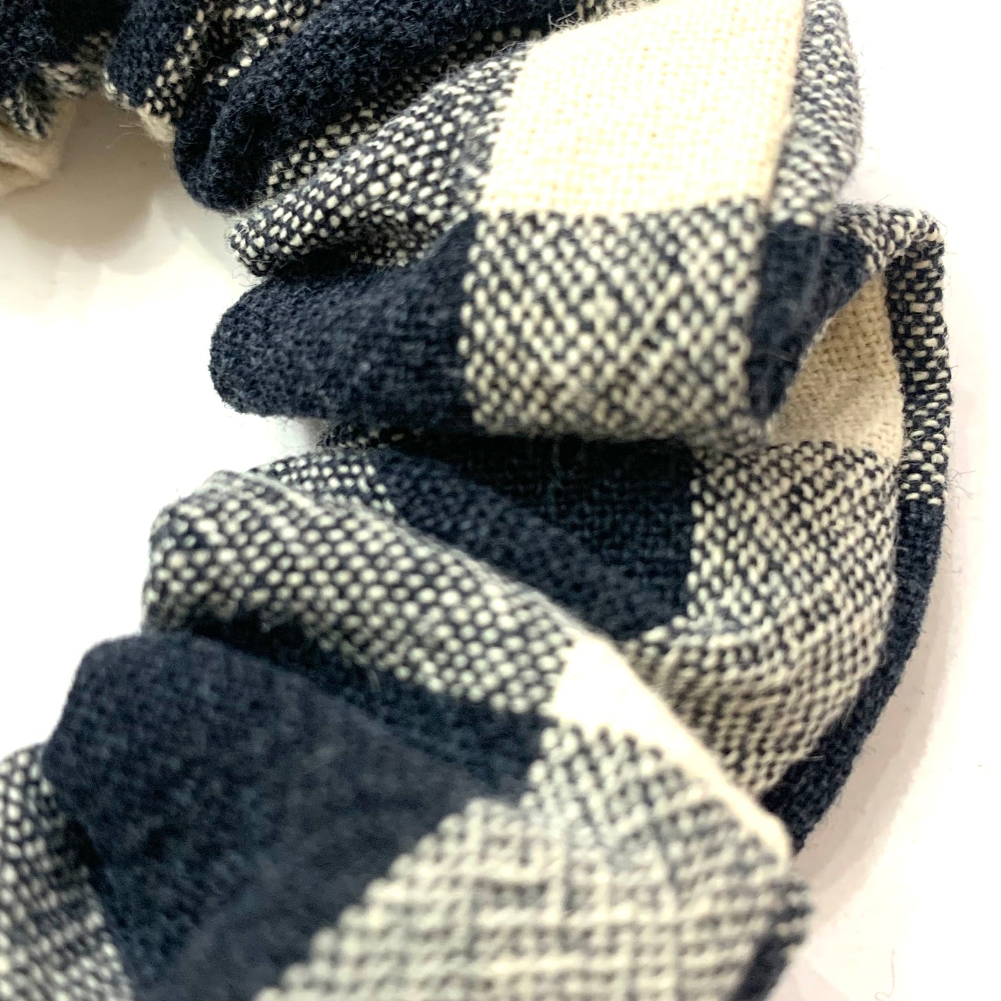 MAKIN' WHOOPEE - "Black Check" REGULAR SCRUNCHIES