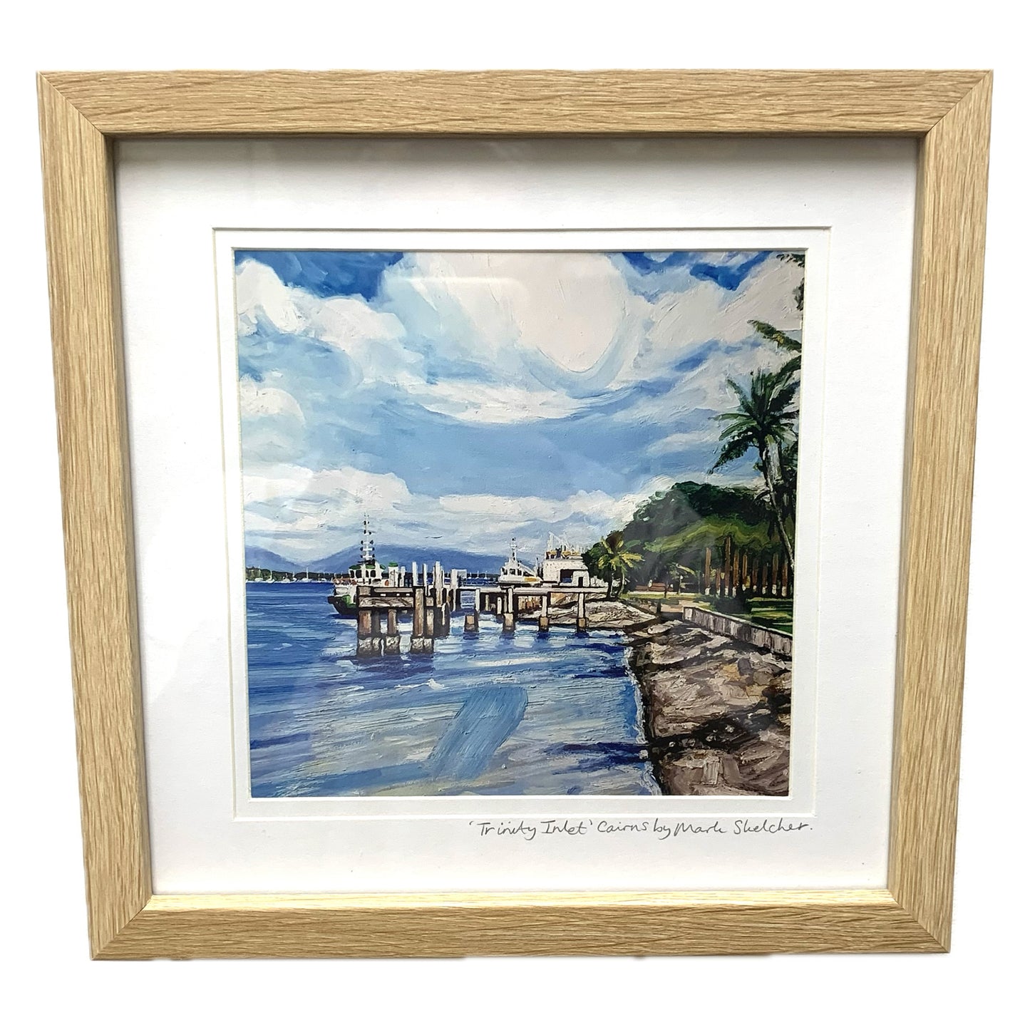 Mark Skelcher Artist - "Trinity Inlet- Square"- Framed Artist Print