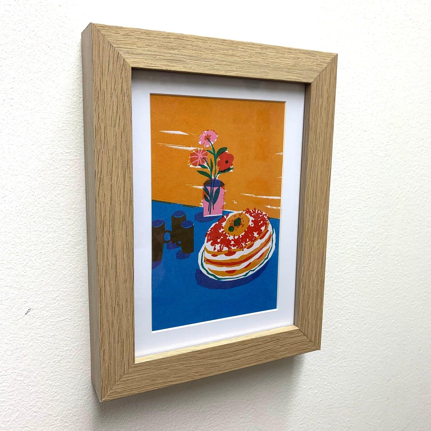 AHD PAPER CO- STILL LIFE WITH CAKE- Framed Image