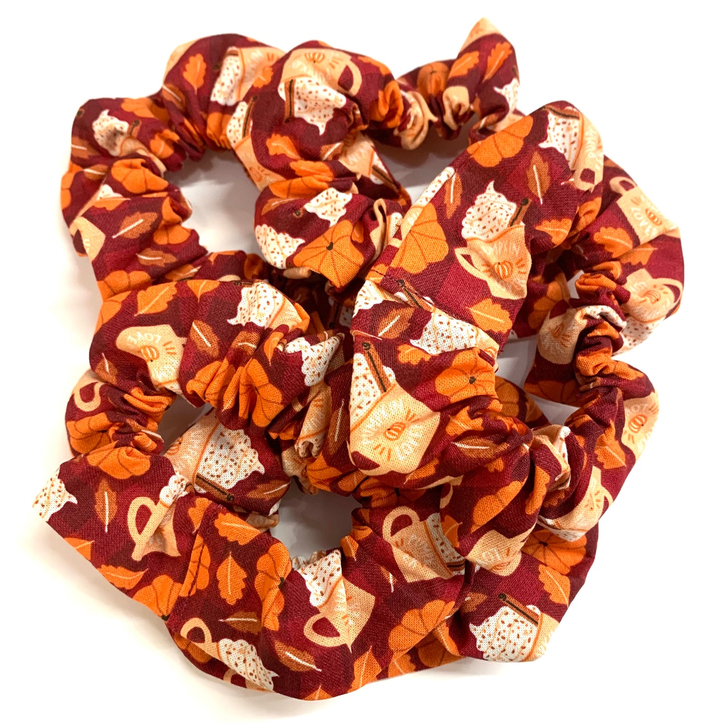 MAKIN' WHOOPEE - "Pumpkin Spiced Latte" REGULAR HALLOWEEN SCRUNCHIE