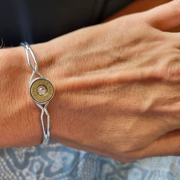 WILD BRASS- Bracelets- Light Blue Swarovski Crystals