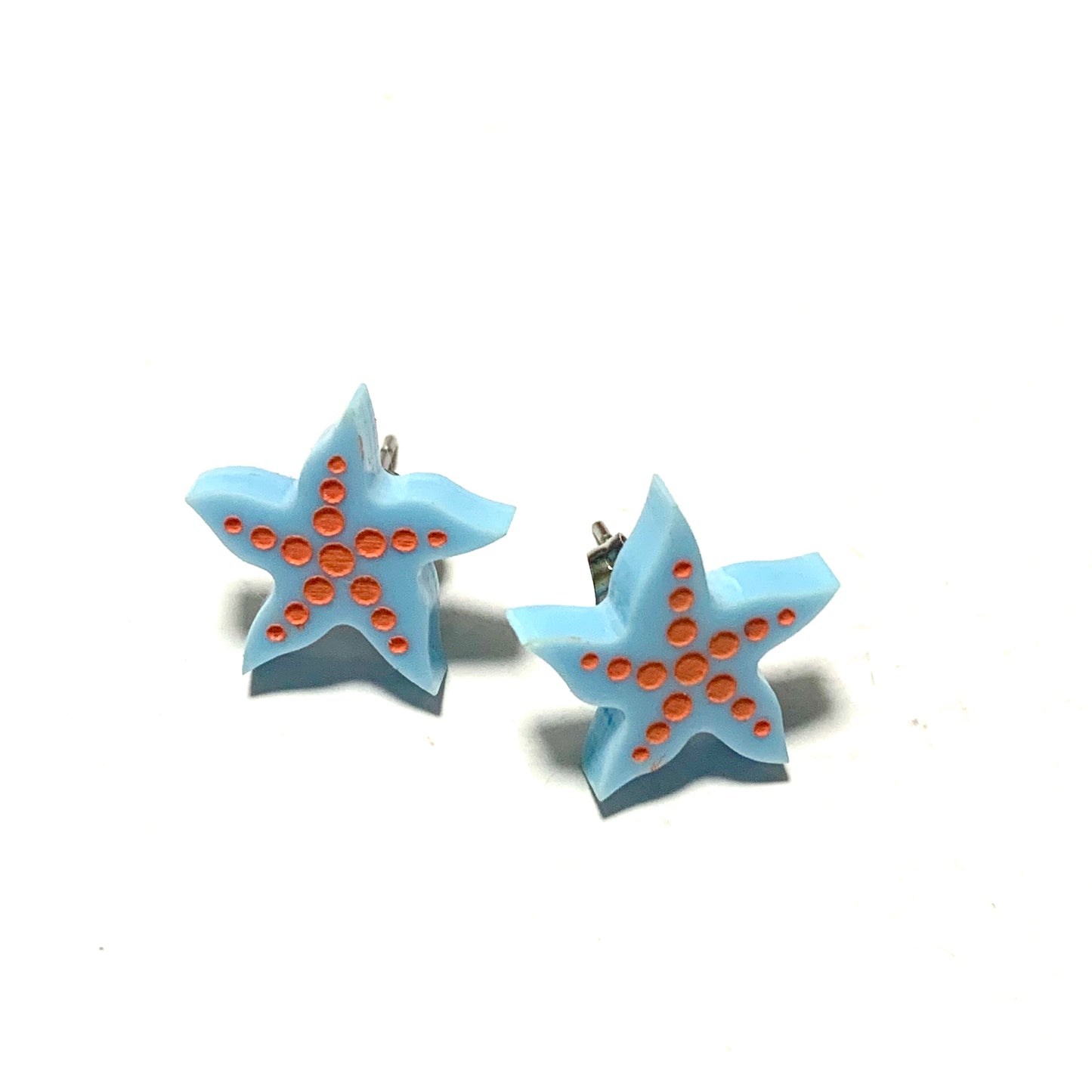 MAKIN' WHOOPEE - Starfish Studs- Light Blue