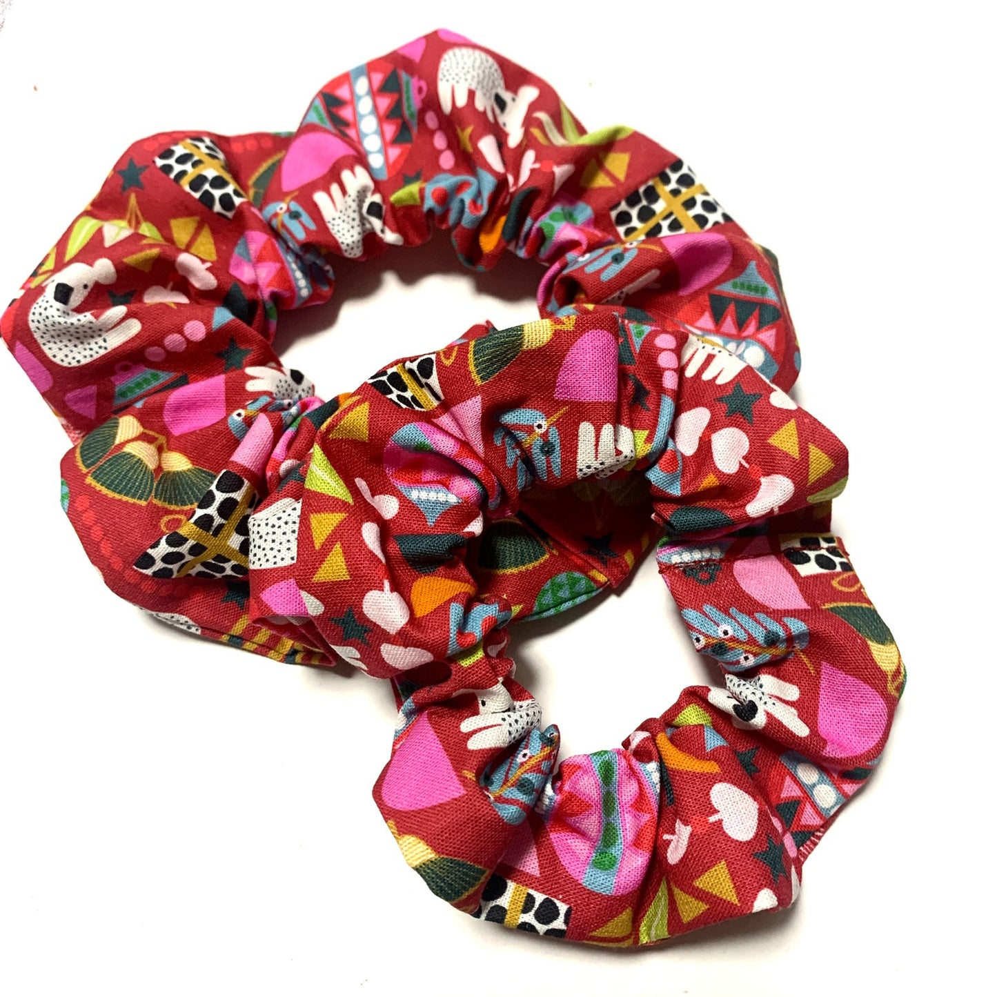 MUMMA WHOOPEE - Jumbo "Abstract Australiana" Christmas Scrunchies