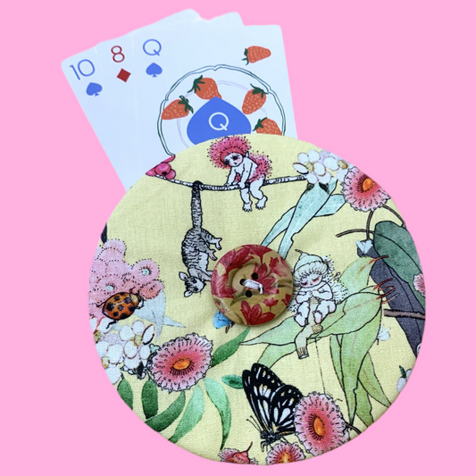 OH SEW ROSY: Playing Card Holders- YELLOW MAY GIBBS