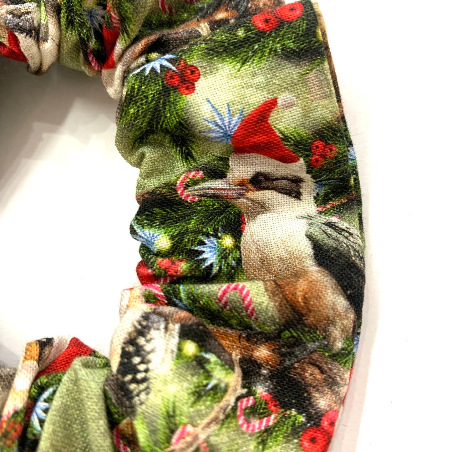 MUMMA WHOOPEE - Regular "Jolly Kookaburras"- Christmas Scrunchies