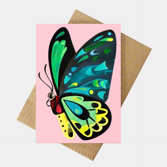 PETE CROMER - CAIRNS BIRDWING BUTTERFLY- GREETING CARD