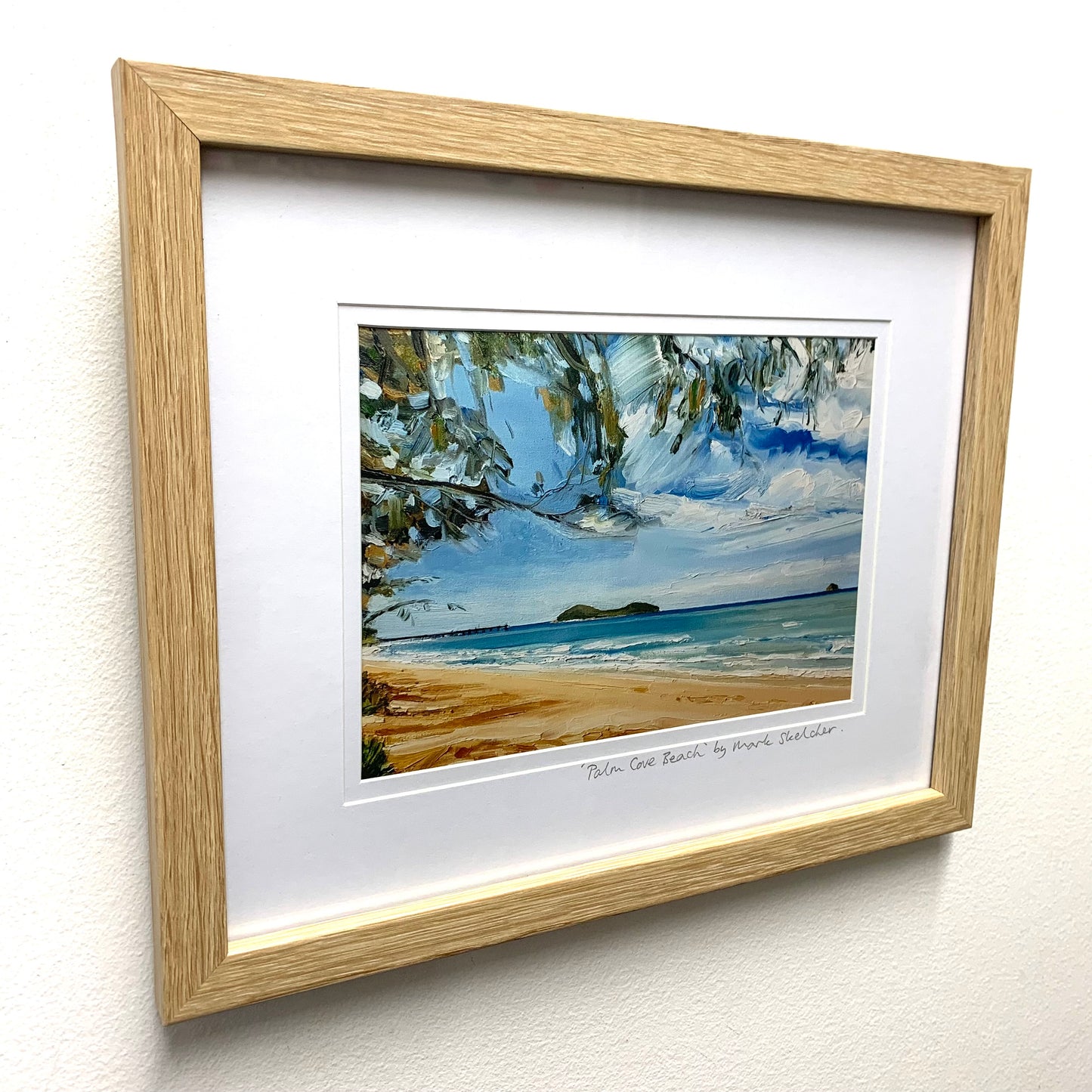 Mark Skelcher Artist - "Palm Cove Beach (Islands)"- Framed Artist Print