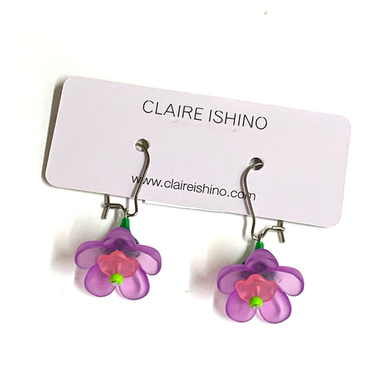 CLAIRE ISHINO- Geraldton Wax Flower Drop Earrings