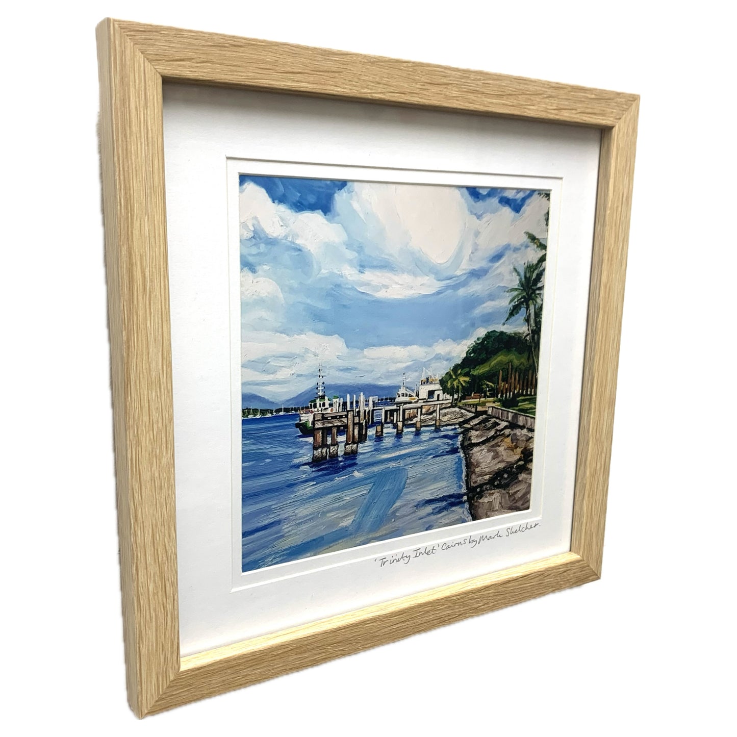 Mark Skelcher Artist - "Trinity Inlet- Square"- Framed Artist Print