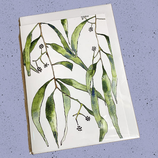 ESZTER'S CREATIONS- "Wattle"- Greeting Card