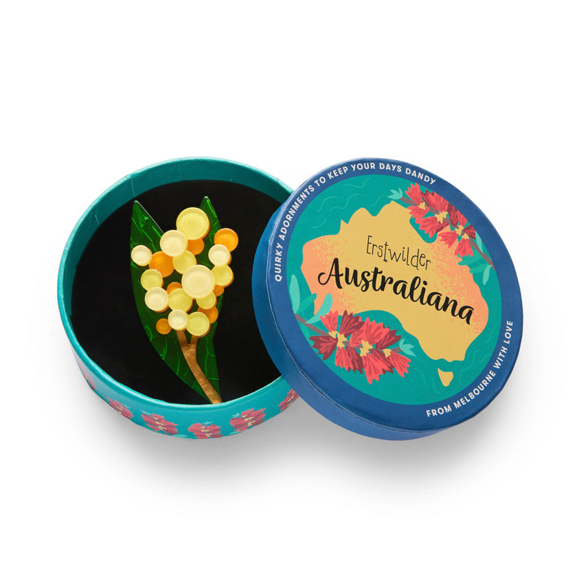 ERSTWILDER - "Golden Wattle" Brooch - AUSTRALIANA COLLECTION