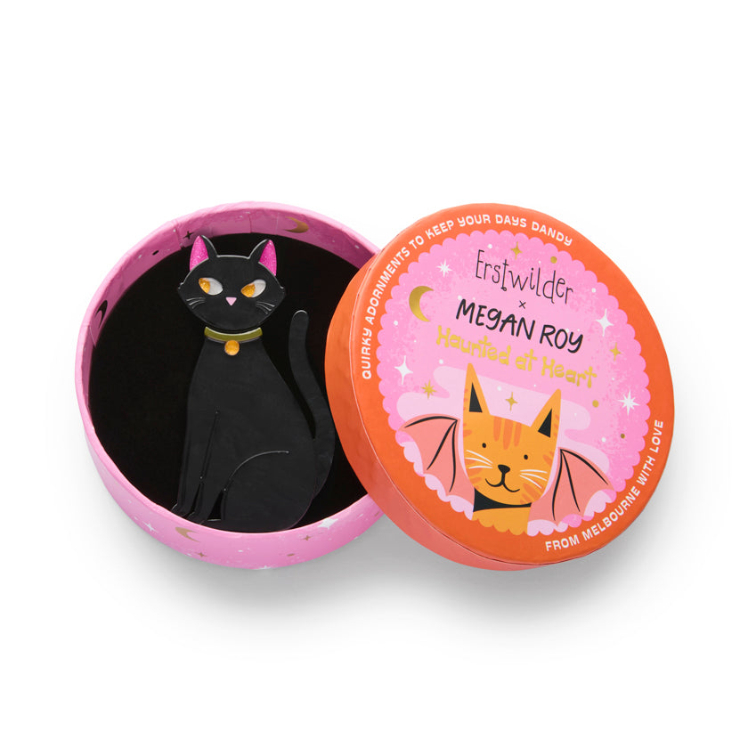 ERSTWILDER - "Bad Luck Charm Brooch" - HAUNTED AT HEART- HALLOWEEN COLLECTION