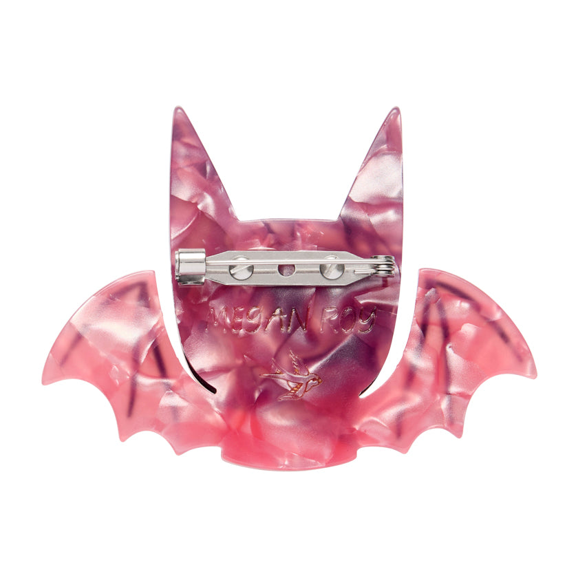 ERSTWILDER - "Winged Kitty Brooch" - HAUNTED AT HEART- HALLOWEEN COLLECTION