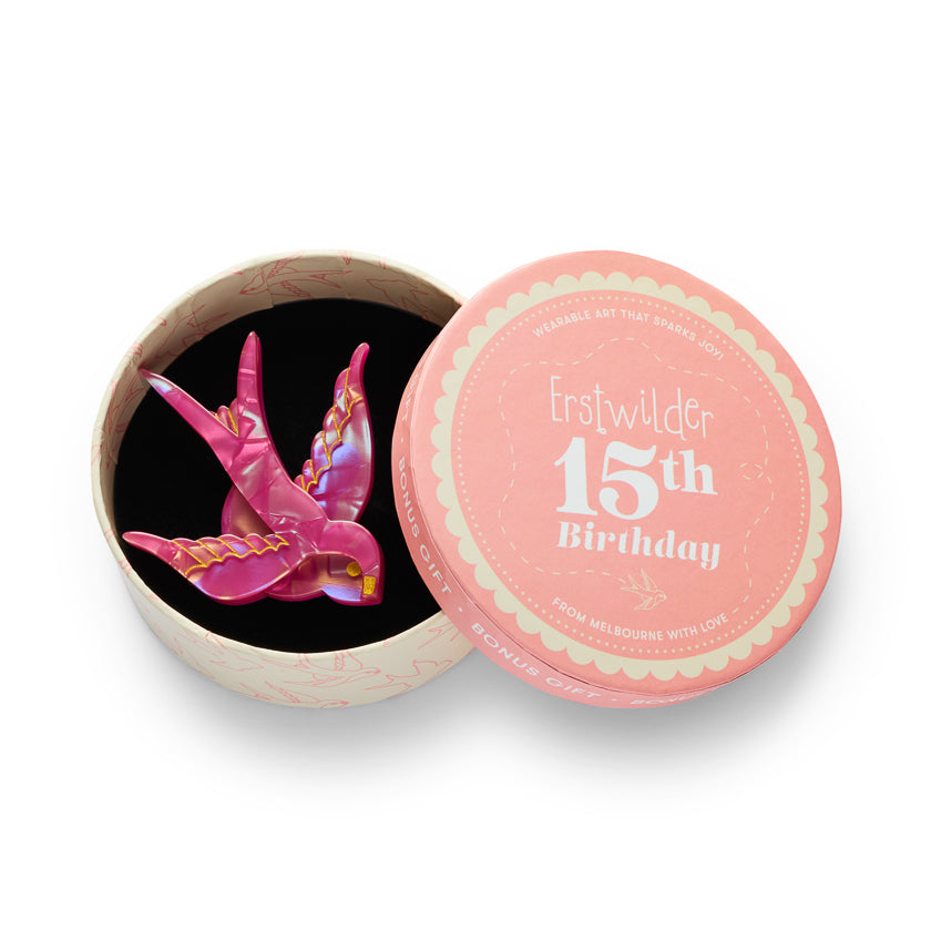 ERSTWILDER - "Bluebird of Happiness" Brooch - 15th Birthday Fan Favourites