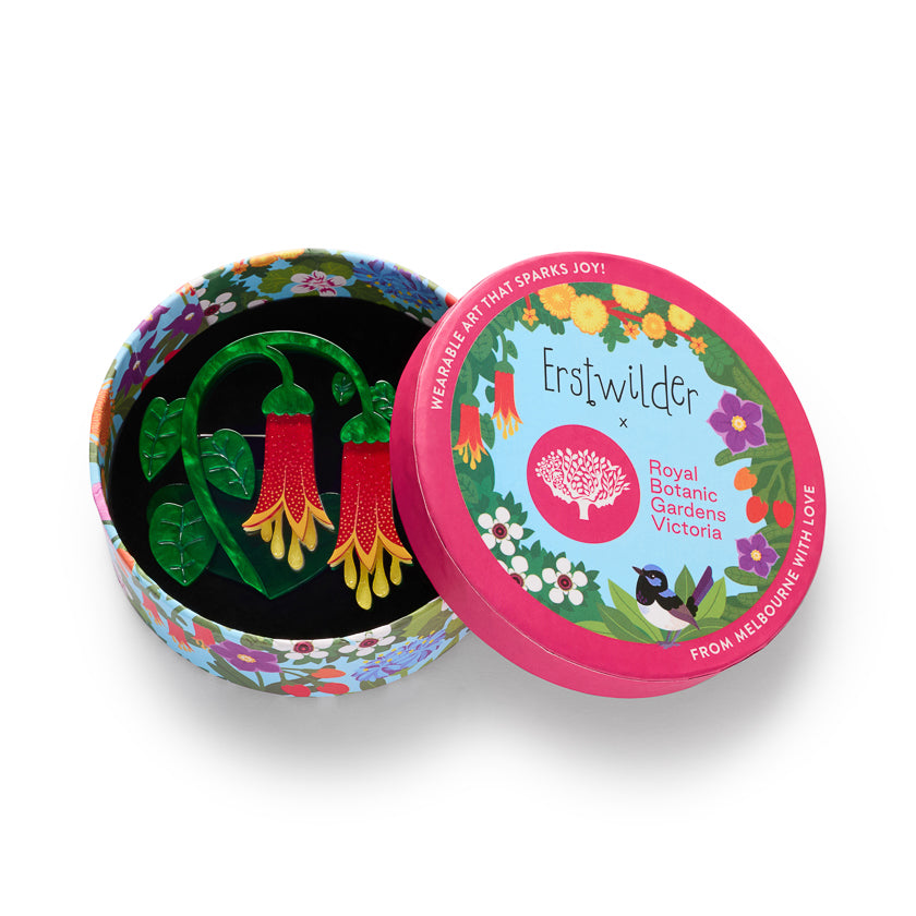 ERSTWILDER - "Common Correa" Brooch - ROYAL BOTANIC GARDENS VICTORIA