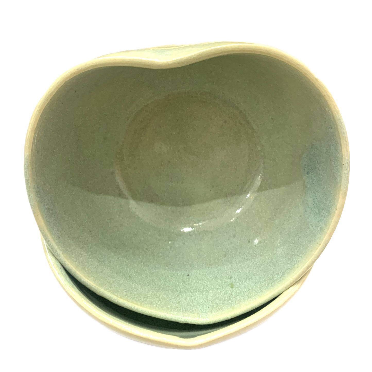EARTH BY HAND- Heart Dishes- Pale Blue/Green