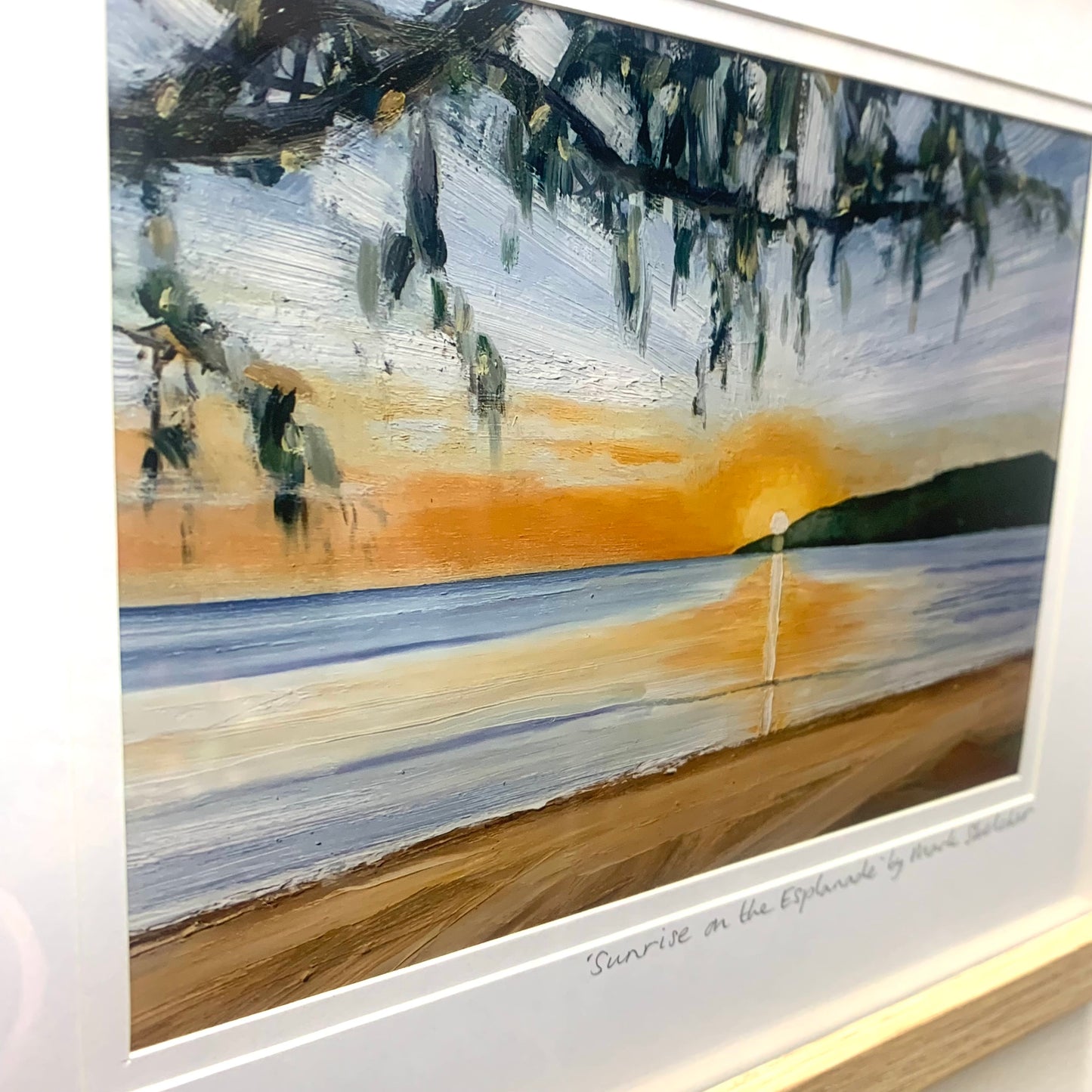 Mark Skelcher Artist - "Sunrise on the Esplanade"- Framed Artist Print