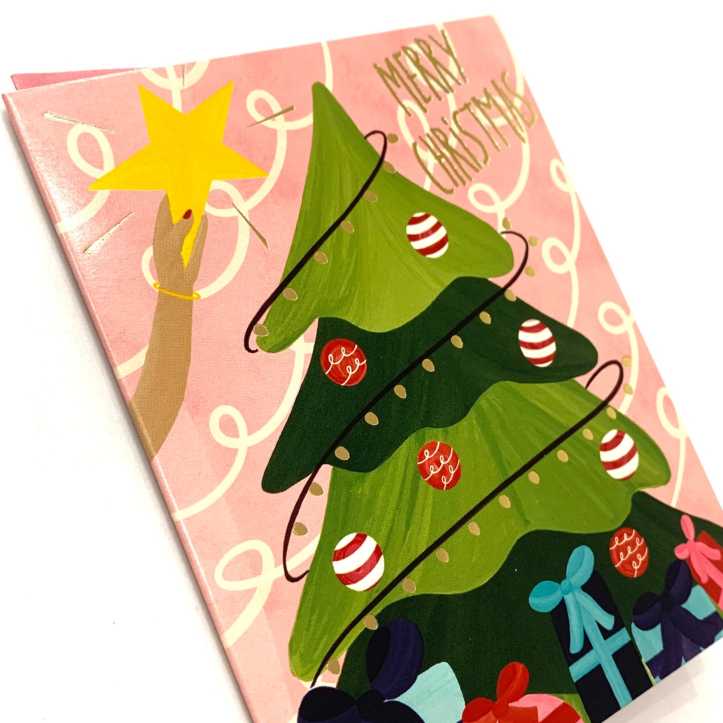 CANDLE BARK CREATIONS - "Tree Topper"- Single Christmas Cards