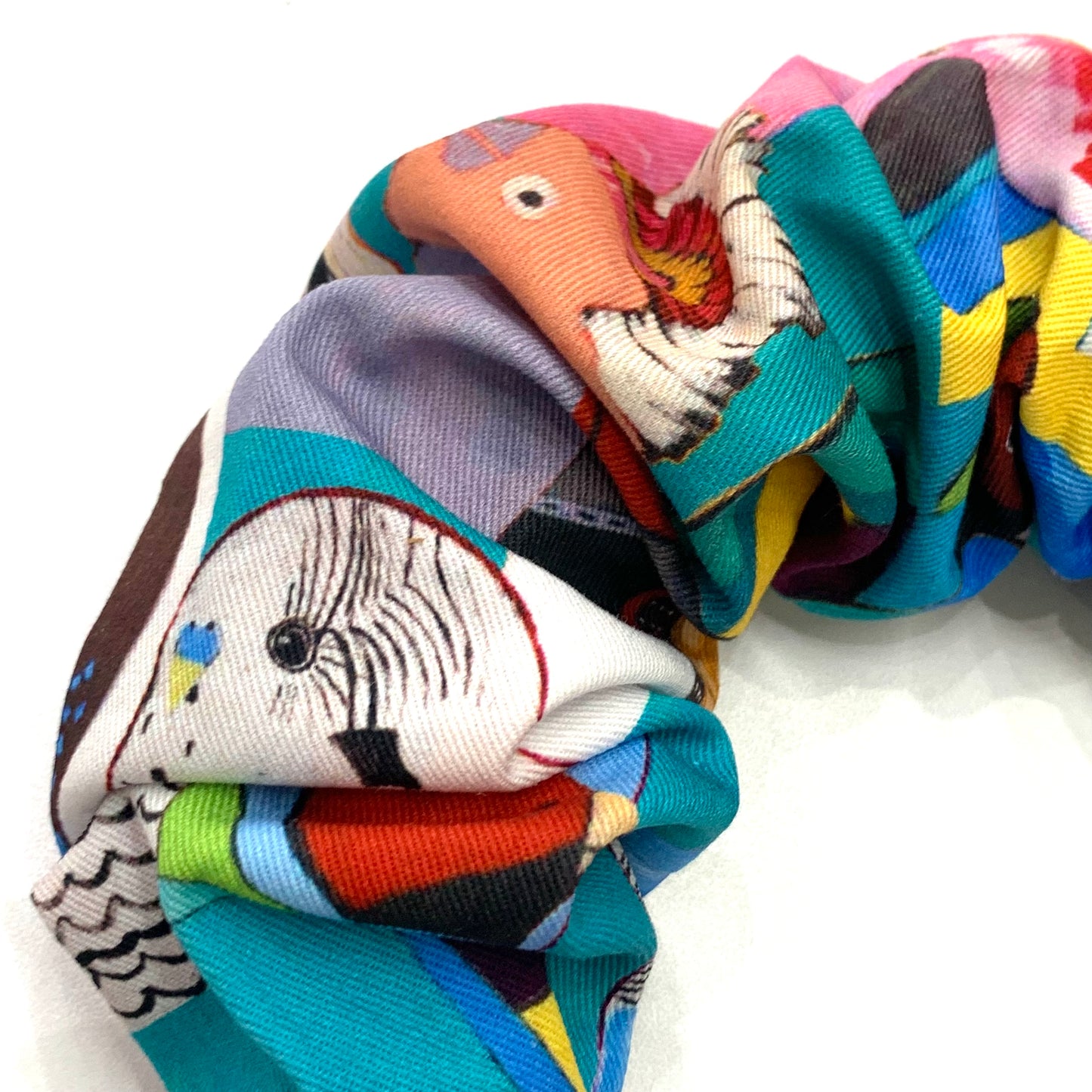 THIS BIRD HAS FLOWN - "Birdy Paradise" - JUMBO SCRUNCHIE HEADBANDS