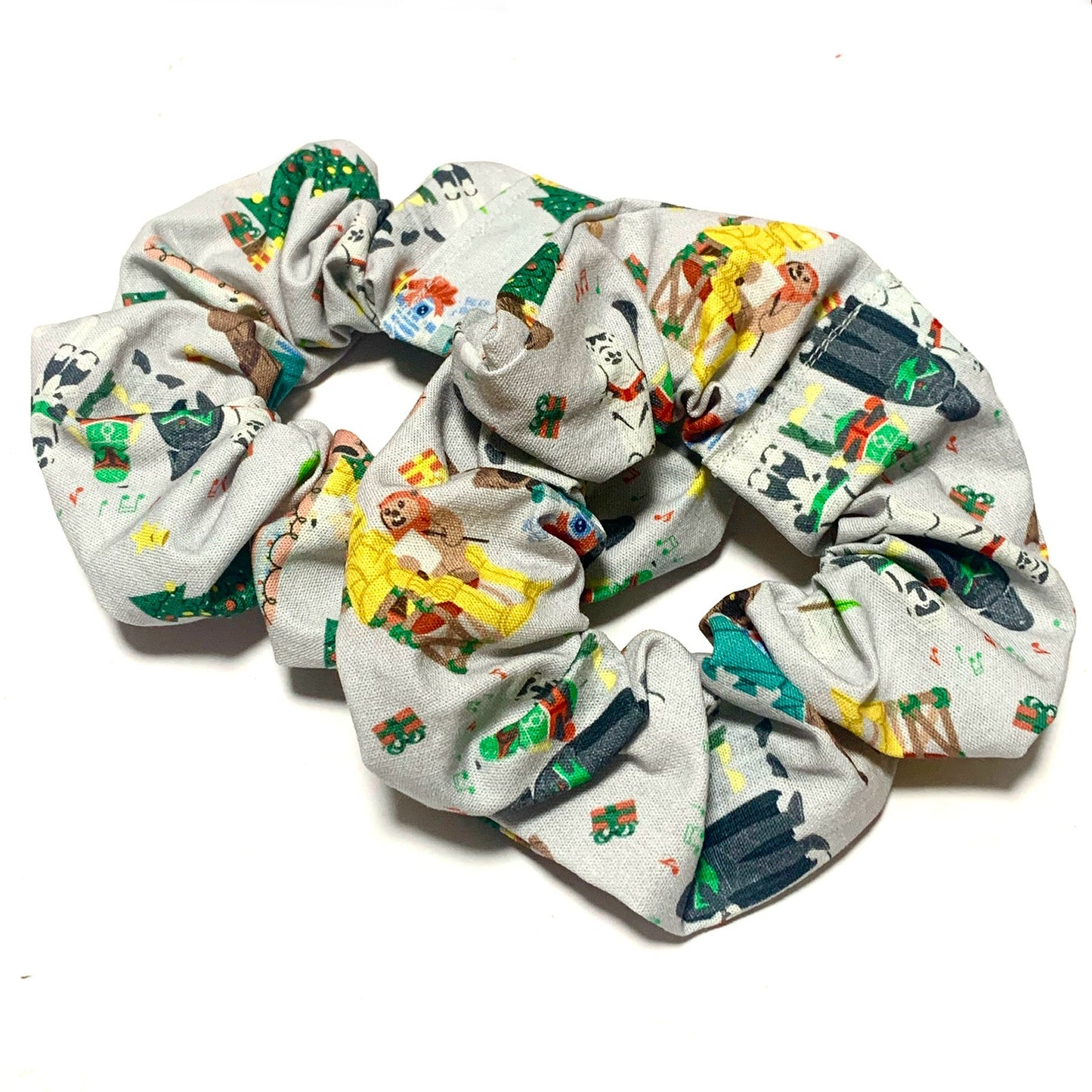 MUMMA WHOOPEE - Regular "Grey Star Wars"- Christmas Scrunchies