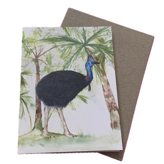 Shanna Trees Creations- Cassowary Regular Greeting Card