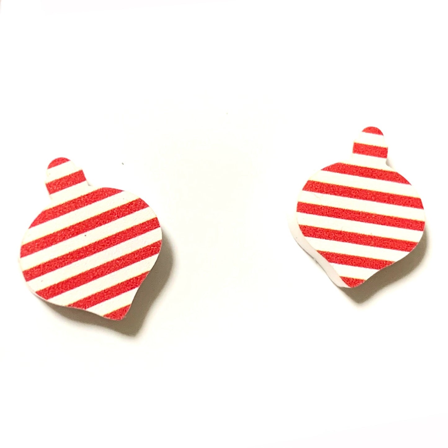 MAKIN' WHOOPEE - "Striped Baubles" CHRISTMAS STUDS