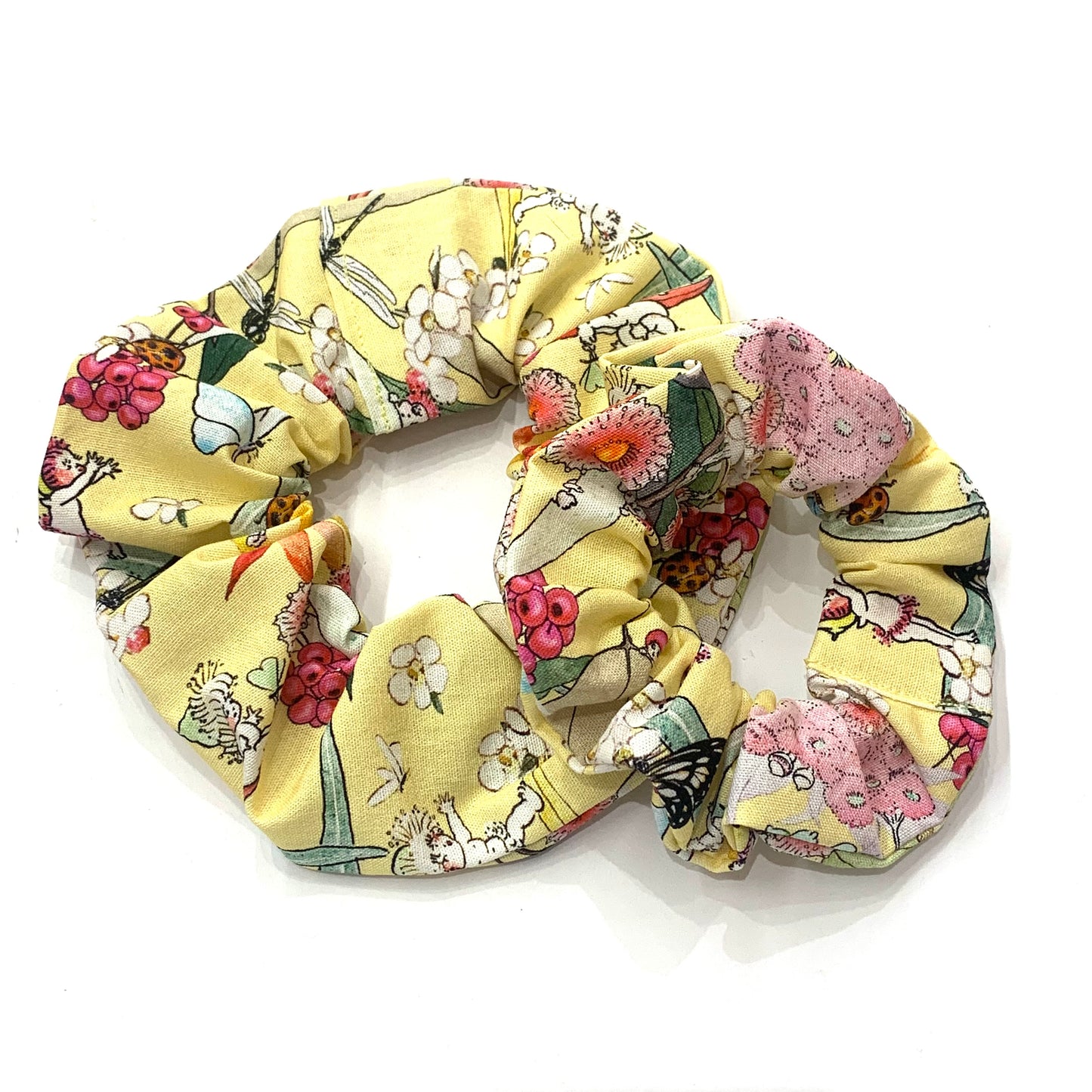 MUMMA WHOOPEE - JUMBO "Yellow Gumnut Babies" SCRUNCHIES