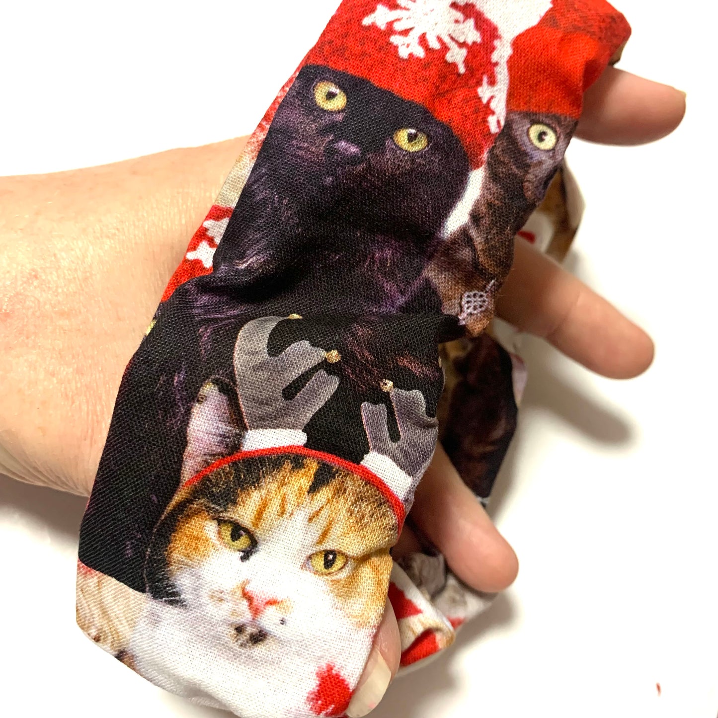 MUMMA WHOOPEE - Jumbo "Christmas Kitties" Christmas Scrunchies