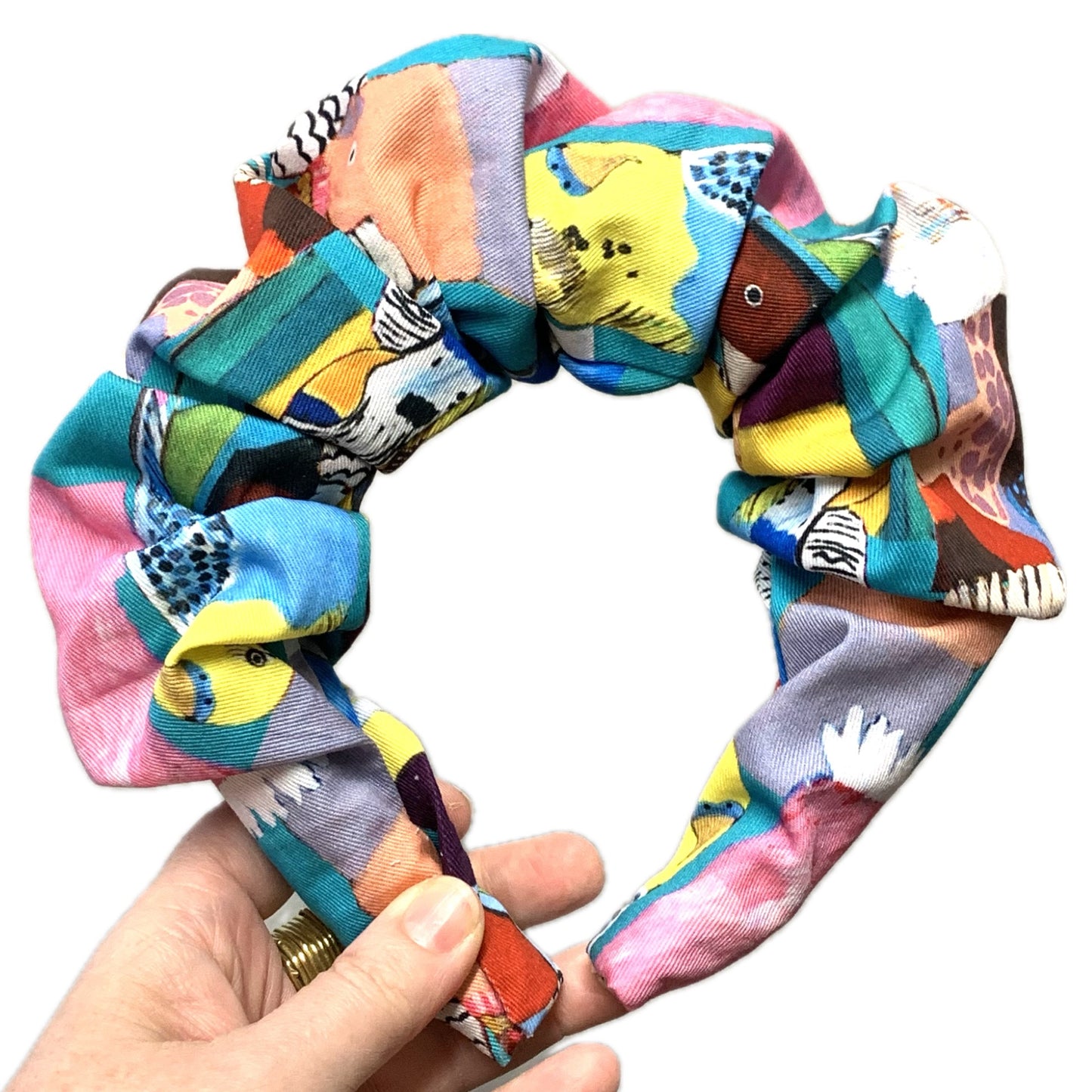 THIS BIRD HAS FLOWN - "Birdy Paradise" - JUMBO SCRUNCHIE HEADBANDS