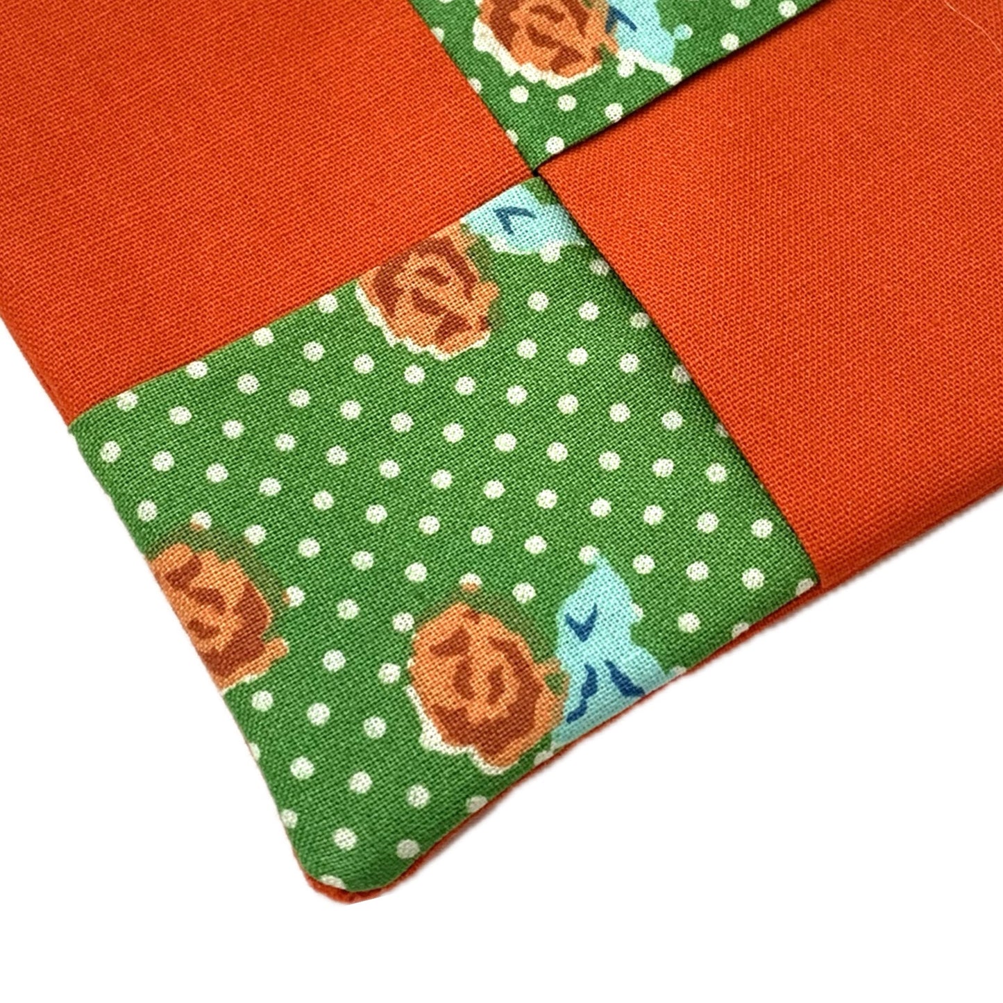 MUMMA WHOOPEE- SINGLE WINE GLASS SLIPPER/COASTERS- Retro Roses Orange