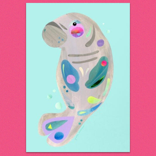 PETE CROMER - DUGONG A3 FINE ART PRINT
