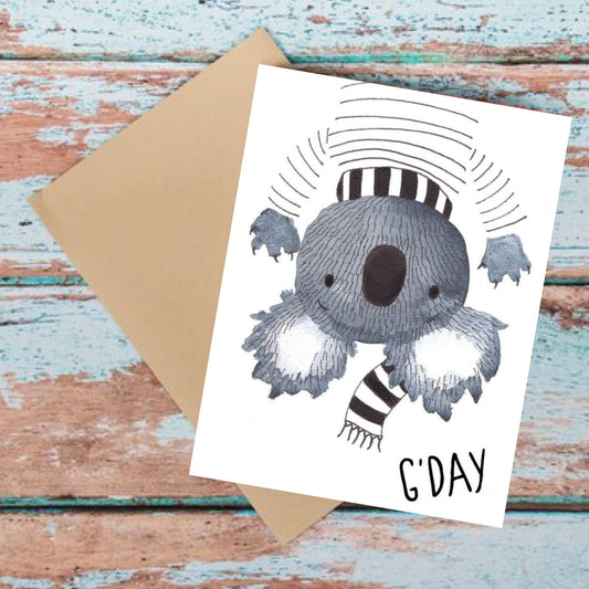 NUOVO - TANIA McCARTNEY "G'Day" GREETING CARD