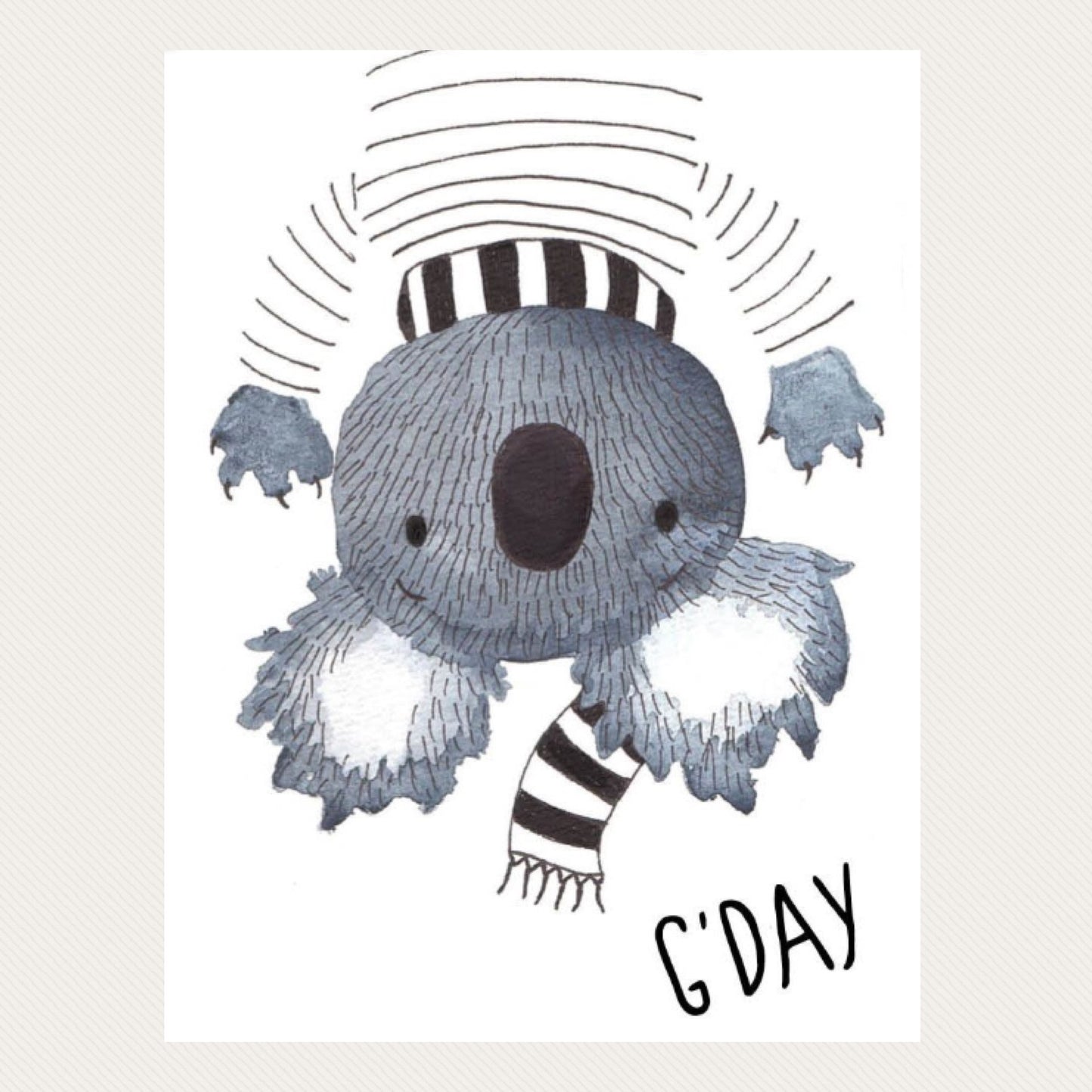NUOVO - TANIA McCARTNEY "G'Day" GREETING CARD