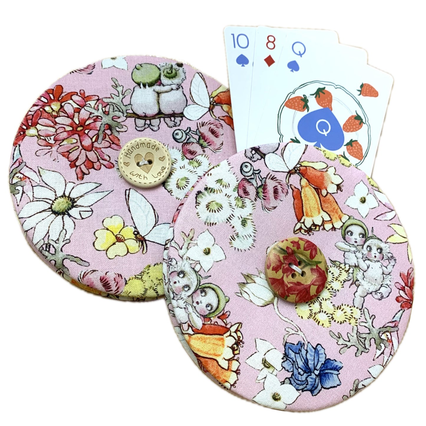 OH SEW ROSY: Playing Card Holders- PINK MAY GIBBS