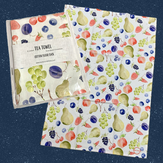 ESZTER'S CREATIONS - "Fruit"- Tea Towel