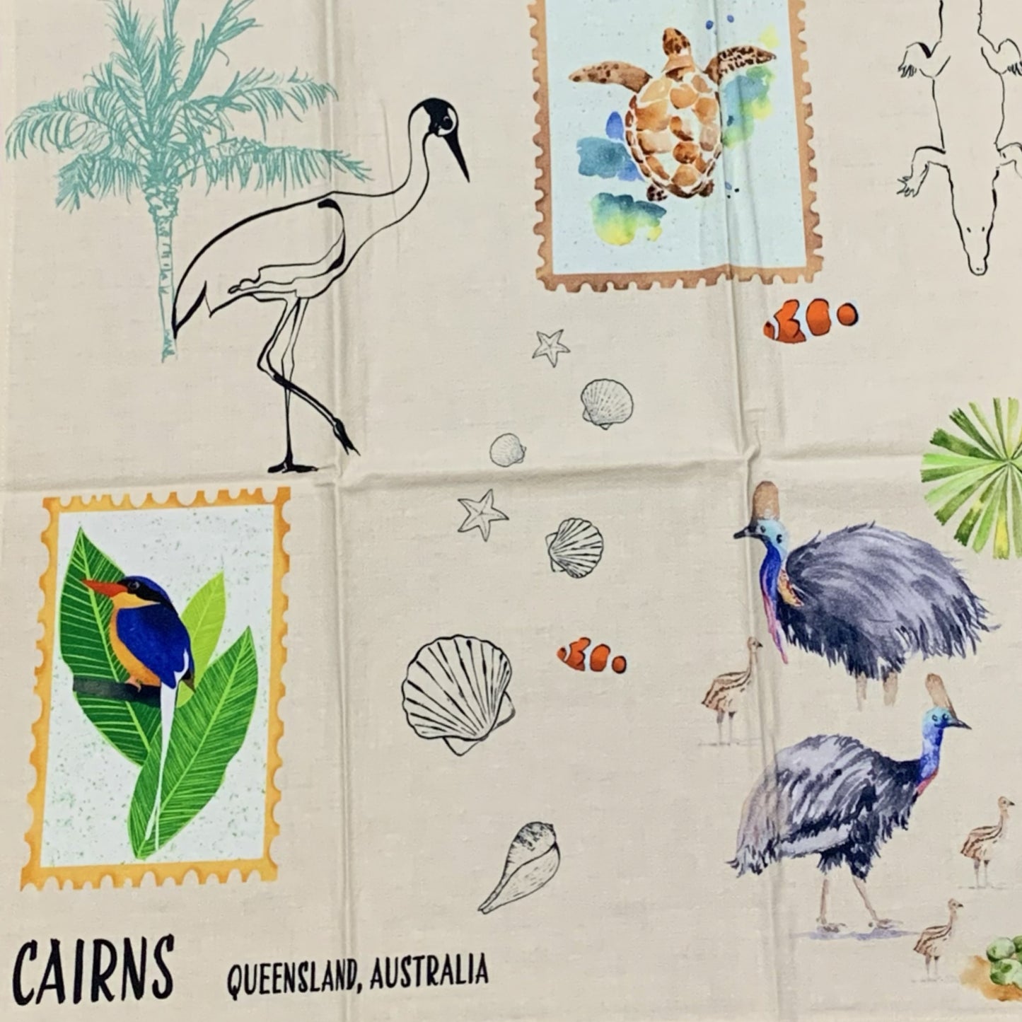 ESZTER'S CREATIONS - "Cairns"- Tea Towel