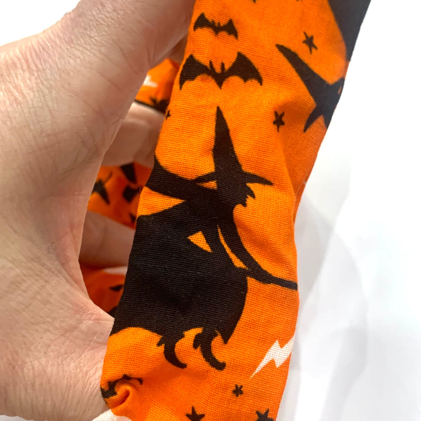 MUMMA WHOOPEE - "Orange Witches" Halloween Jumbo Scrunchies