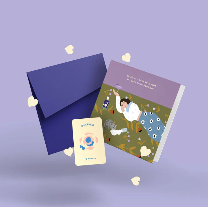 PAPERNEST - "Don't Cry Over Split Milk it Could Have Been Gin" Greeting Card